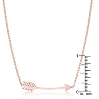 Thumbnail for Arianna Rose Gold Stainless Steel Arrow Necklace