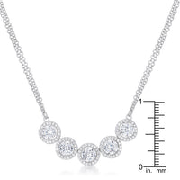 Thumbnail for 5 Ct Dazzling Rhodium Necklace with CZ