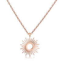 Thumbnail for Rose Goldtone Sunburst Necklace