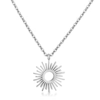 Thumbnail for Silvertone Sunburst Necklace