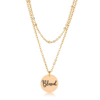 Thumbnail for Delicate 18k Gold Plated Blessed Necklace