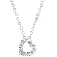 Thumbnail for Cubic Zirconia Heart Silhouette Pendant