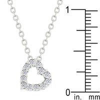 Thumbnail for Cubic Zirconia Heart Silhouette Pendant