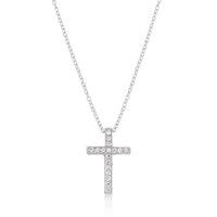 Thumbnail for Cubic Zirconia Bling Cross Pendant