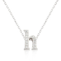 Thumbnail for Micro-Pave Initial H Pendant