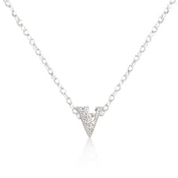 Thumbnail for Micro-Pave Initial V Pendant