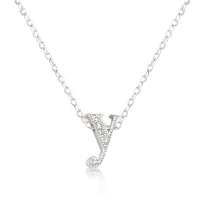 Thumbnail for Micro-Pave Initial Y Pendant