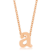 Thumbnail for Rose Gold Finish Initial A Pendant