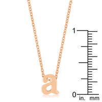 Thumbnail for Rose Gold Finish Initial A Pendant