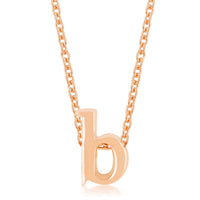 Thumbnail for Rose Gold Finish Initial B Pendant