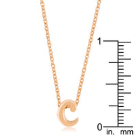 Thumbnail for Rose Gold Finish Initial C Pendant