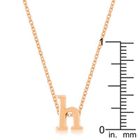 Thumbnail for Rose Gold Finish Initial H Pendant