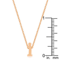 Thumbnail for Rose Gold Finish Initial I Pendant