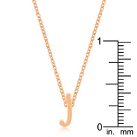 Thumbnail for Rose Gold Finish Initial J Pendant