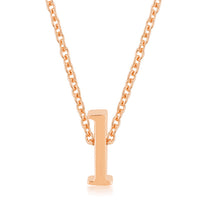 Thumbnail for Rose Gold Finish Initial L Pendant