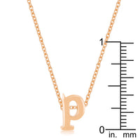Thumbnail for Rose Gold Finish Initial P Pendant