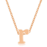 Thumbnail for Rose Gold Finish Initial R Pendant