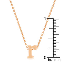 Thumbnail for Rose Gold Finish Initial R Pendant
