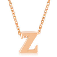 Thumbnail for Rose Gold Finish Initial Z Pendant