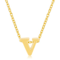 Thumbnail for Golden Initial V Pendant