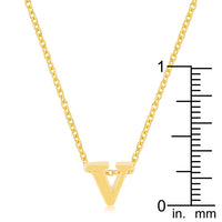 Thumbnail for Golden Initial V Pendant