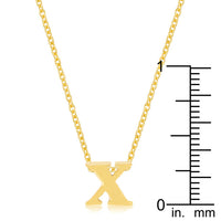 Thumbnail for Golden Initial X Pendant