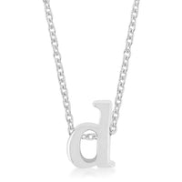 Thumbnail for Rhodium Plated Finish Initial D Pendant