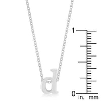 Thumbnail for Rhodium Plated Finish Initial D Pendant