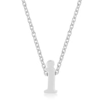 Thumbnail for Rhodium Plated Finish Initial I Pendant
