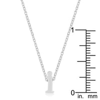 Thumbnail for Rhodium Plated Finish Initial I Pendant