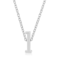 Thumbnail for Rhodium Plated Finish Initial L Pendant
