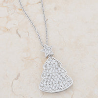 Thumbnail for Clear Christmas Tree Drop Necklace
