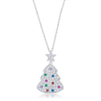 Thumbnail for Multicolor Christmas Tree Drop Necklace
