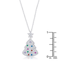 Thumbnail for Multicolor Christmas Tree Drop Necklace