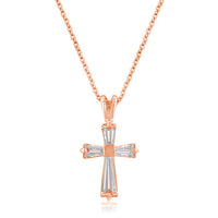 Thumbnail for Rose Gold Plated Cross Necklace