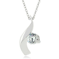 Thumbnail for Cubic Zirconia Twist Pendant
