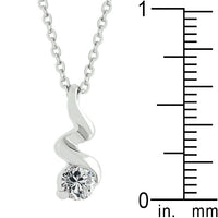 Thumbnail for Rhodium Plated Finish Twist Pendant