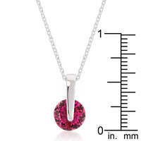 Thumbnail for Classic Solitaire Red Cubic Zirconia Pendant