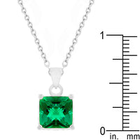 Thumbnail for Dual Cubic Zirconia Square Pendant