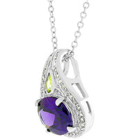 Thumbnail for Majestic Amethyst Cubic Zirconia Pendant