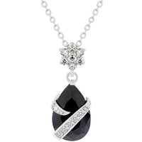 Thumbnail for Wrapped Amethyst Purple Cubic Zirconia Pendant