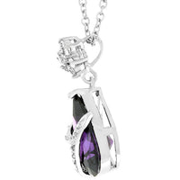 Thumbnail for Wrapped Amethyst Purple Cubic Zirconia Pendant