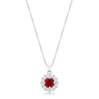 Thumbnail for Bella Bridal Pendant in Ruby Red