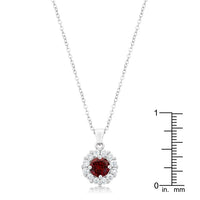Thumbnail for Bella Bridal Pendant in Garnet Red