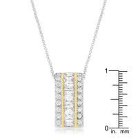 Thumbnail for Two-Tone Three Row Hoop Pendant