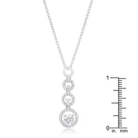 Thumbnail for Halo Graduated Cubic Zirconia Pendant