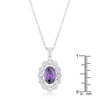 Thumbnail for Amethyst Oval Drop Necklace