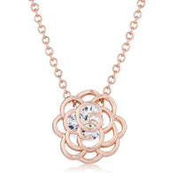 Thumbnail for Maya 1.28ct CZ Rose Gold Rose Drop Pendant
