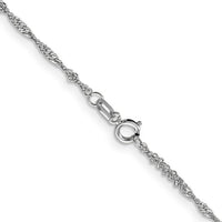 Thumbnail for 14karat WG 1.4mm Singapore Chain