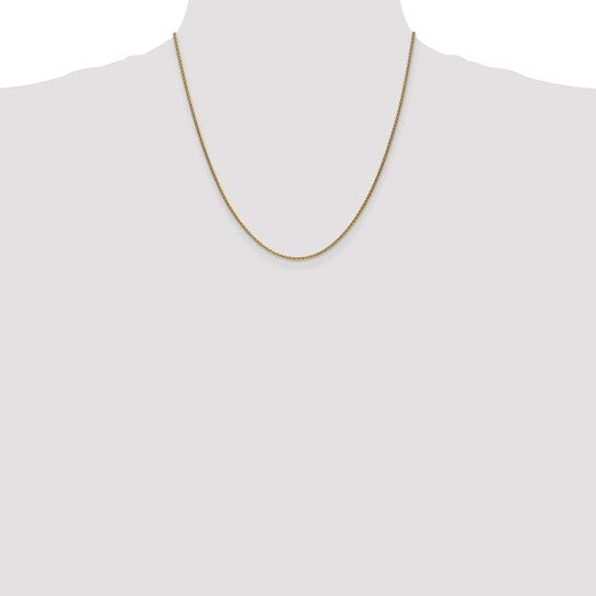 14karat 1.65mm Spiga Chain